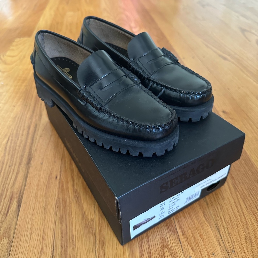 Sebago Daniel lug loafers size 5/35 women